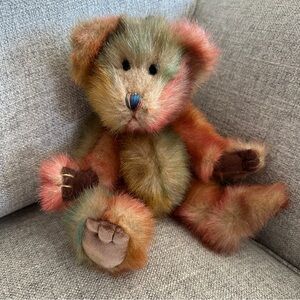 VO Toys Velvet Plush Footed Dog Toy with Squeaker